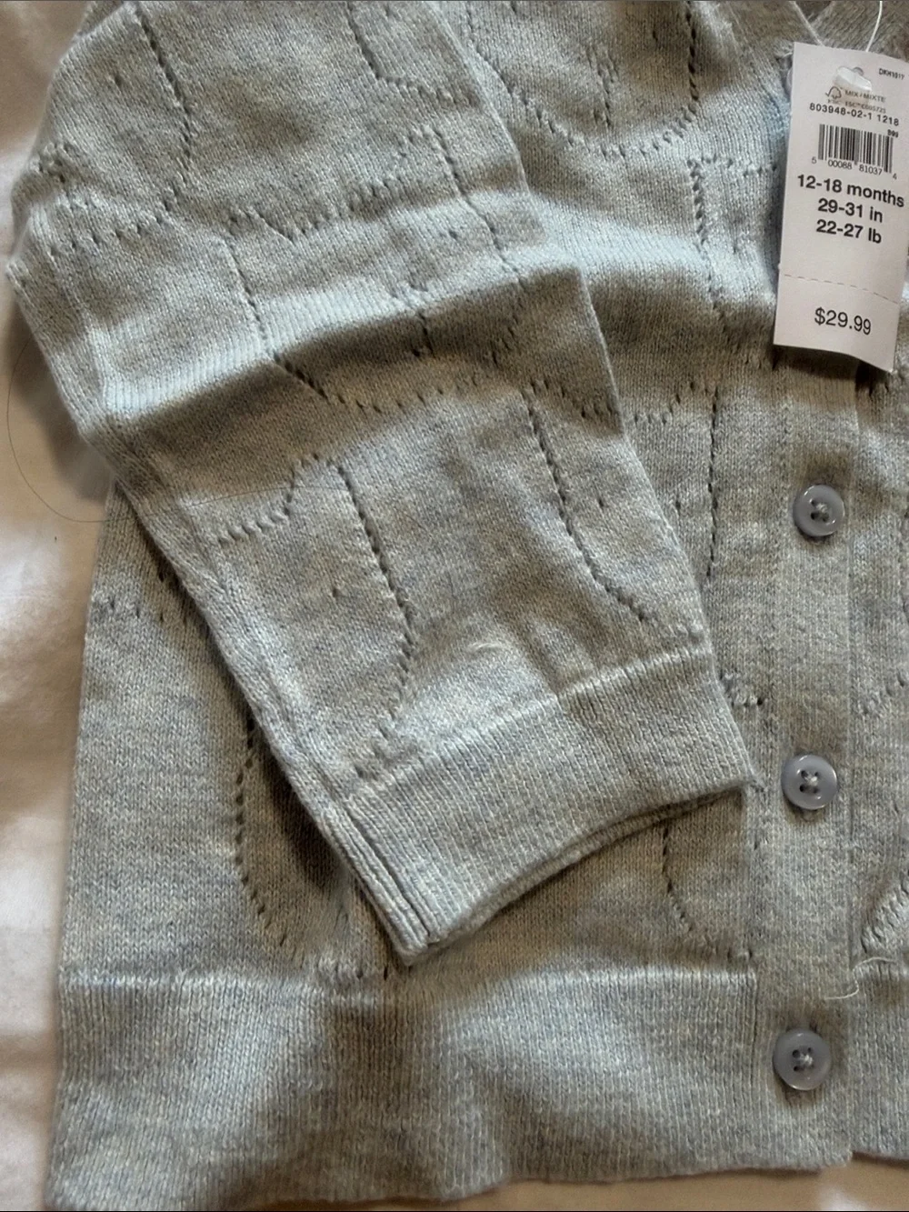 GAP Light Blue Knit Cardigan for Kids
